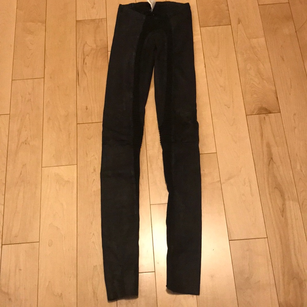 Rick Owens Leather Moto Leggings