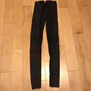 Rick Owens Leather Moto Leggings
