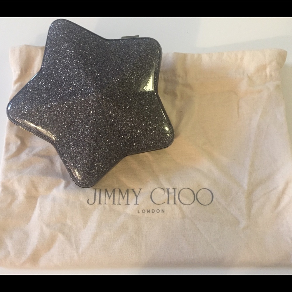 Jimmy Choo Star Glitter Acrylic Bag with Strap