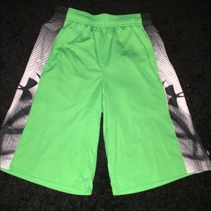 Green Under Armour Basketball Shorts