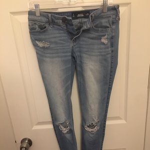 Hollister Ripped Medium Wash Jeans