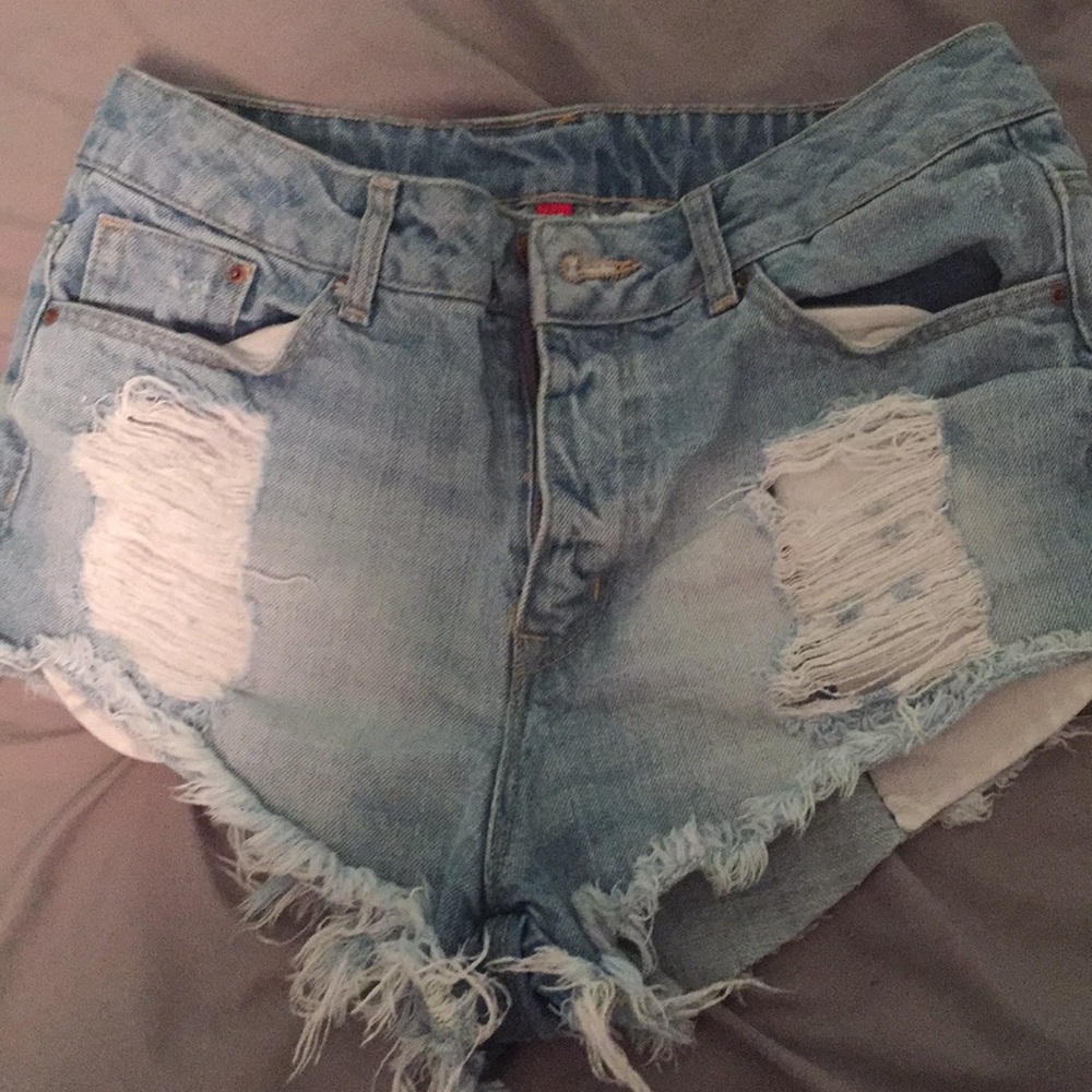 High rise jean shorts!!!