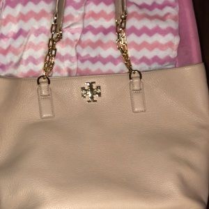 Beautiful TORY BURCH mauve pink tote