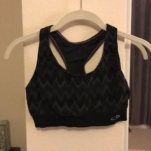 Black/Grey Sports Bra