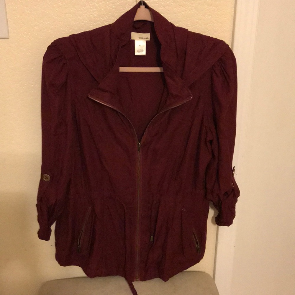 Burgundy light jacket