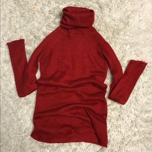 nwot zara raw cut knit turtle neck top ✨