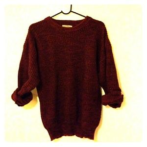 Maroon slouchy sweater