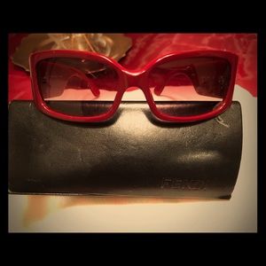 Fendi sunglasses red