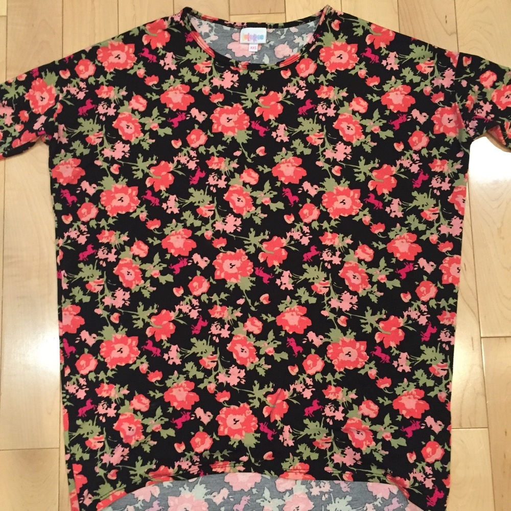 Lularoe Floral Unicorn Irma XXS