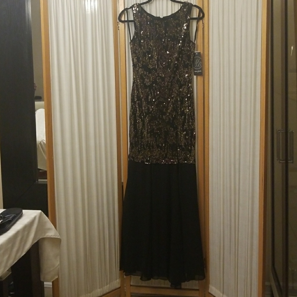 Stunning sequins dress gown
