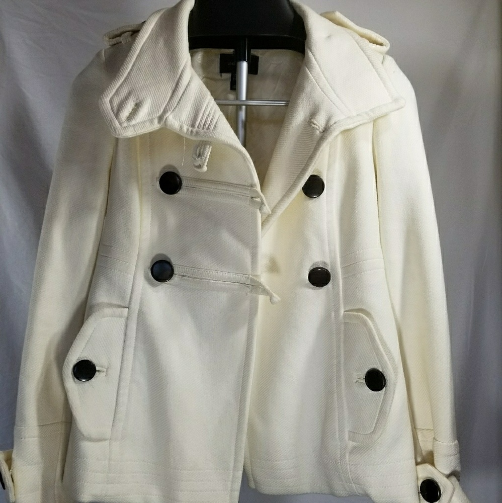 Ivory-Wool Coat- Mango