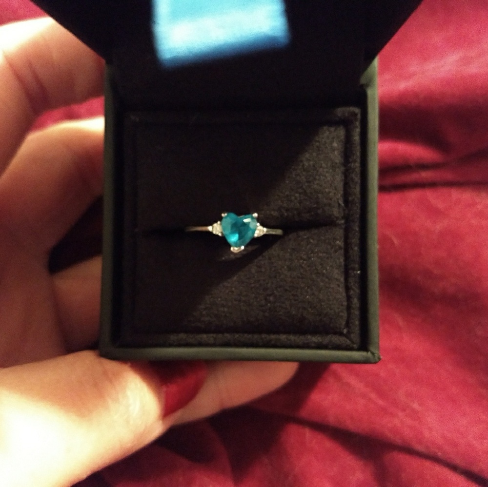 Blue Topaz .925 Promise Ring