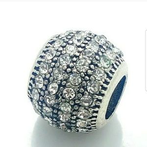 White 4 Layer Crystal elegant charm bead Pandora