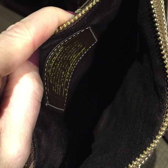 Coach Signature Stripe Swingpack Crossbody (Brown) - Picture 3 of 5