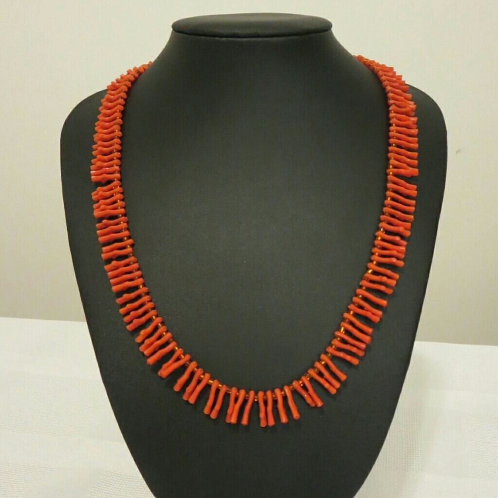 Orange Coral Necklace