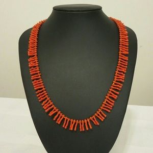 Orange Coral Necklace