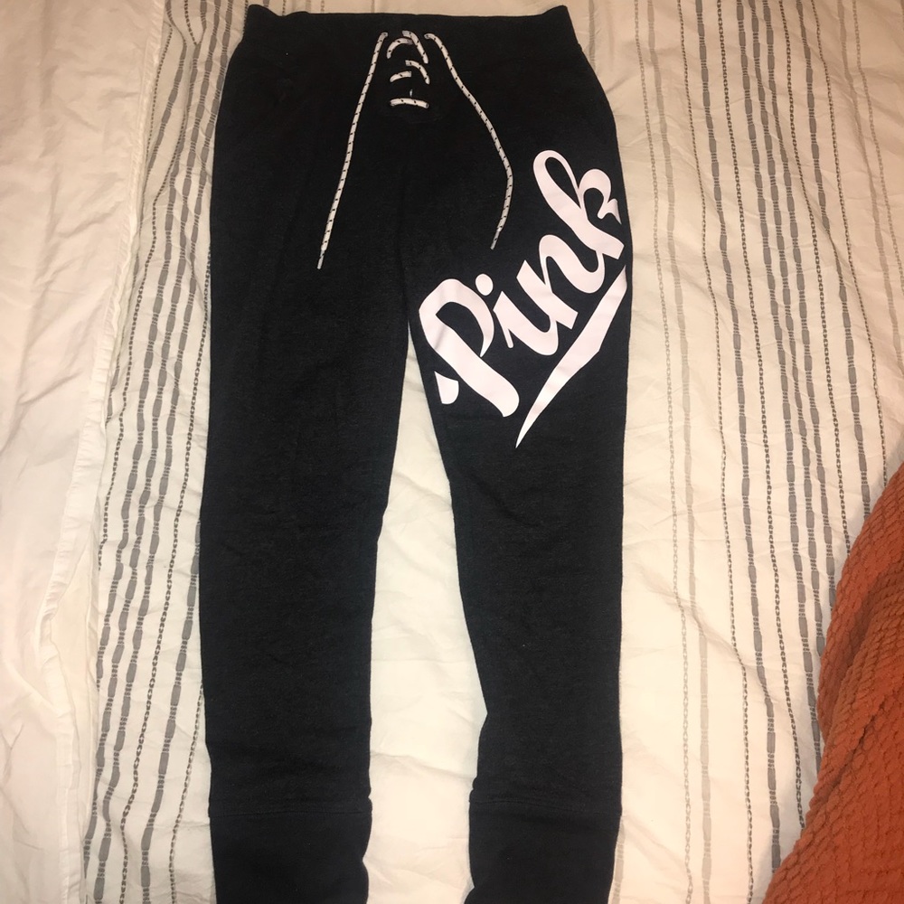 Pink sweat pants