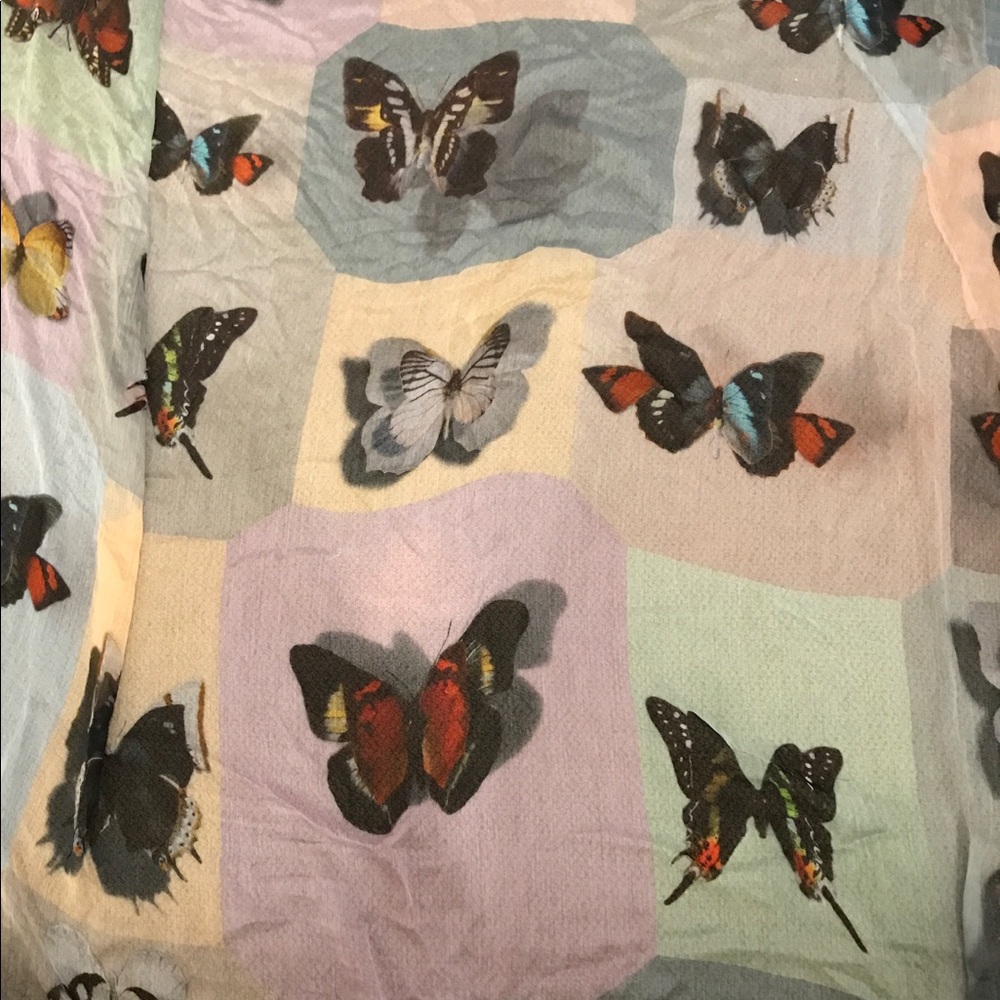 large Faliero Sarti Butterly scarf $360 SOLD
