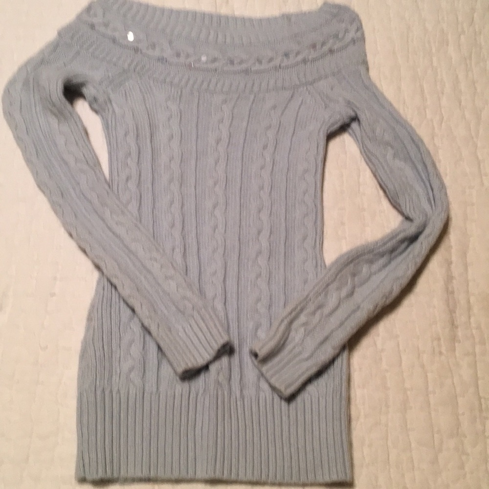 Limited too beautiful boat neck ribbed sweater.