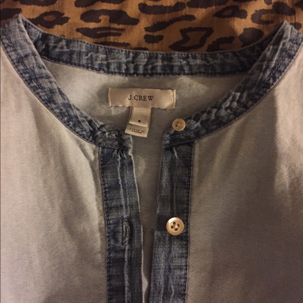J Crew denim pullover