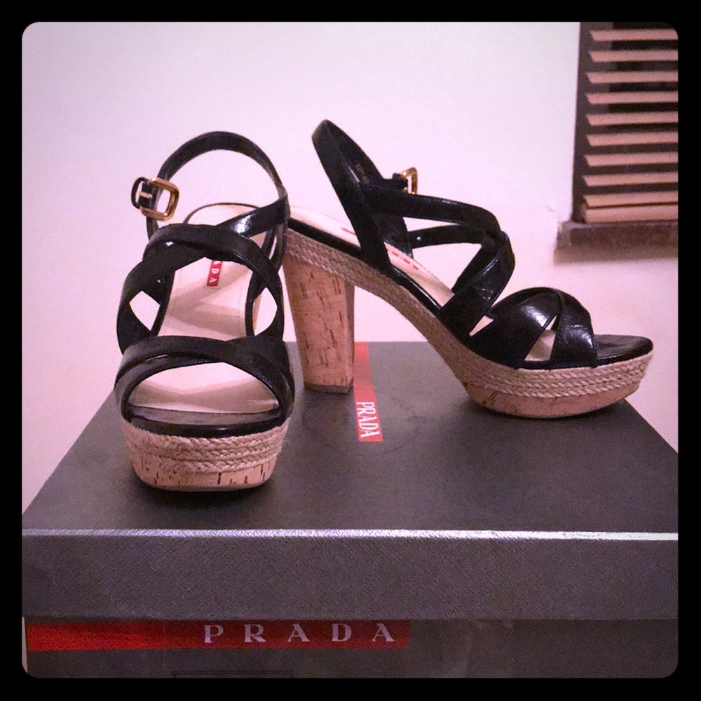 Prada black sandal