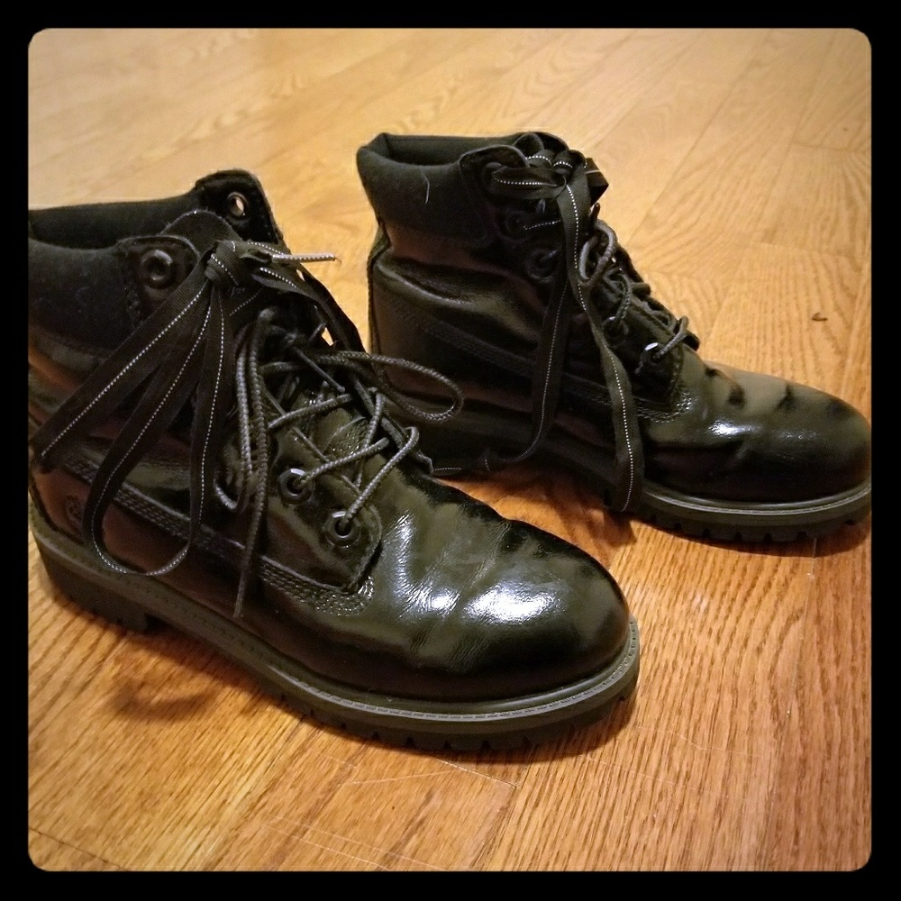Patent Timberland combat boots