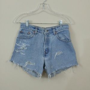 Levi's High Waist Jean Shorts