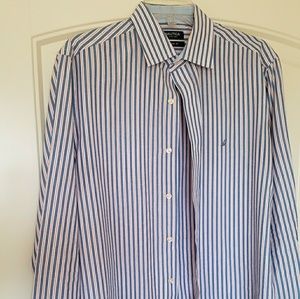 Nautica Long sleeve slim fit dress shirt
