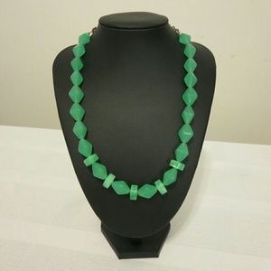 Emerald Green Glass Handmade Necklace