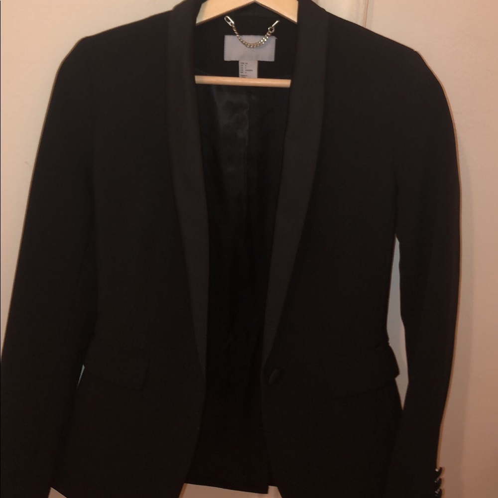 HM Black single breast Tux jacket.