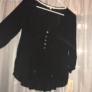 Black flowy blouse