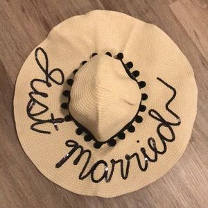 Just Married Beach Sun Hat