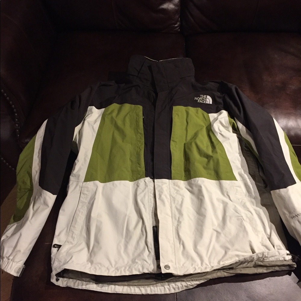 North Face HyVent shell and liner.