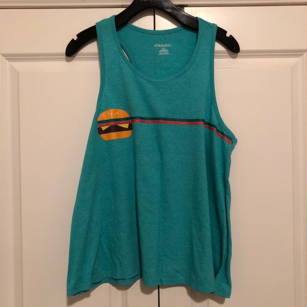 Teal Xhilaration Hamburger Tank Top