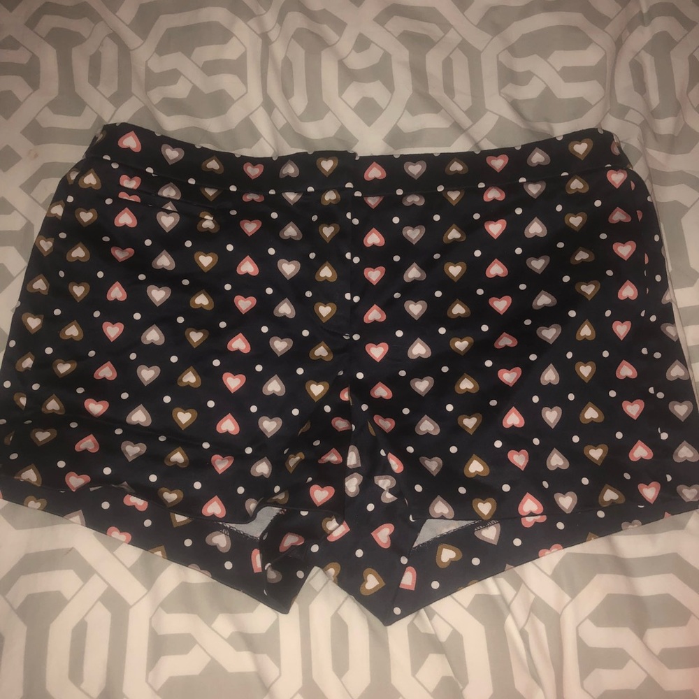 J Crew Heart💕 Print Shorts