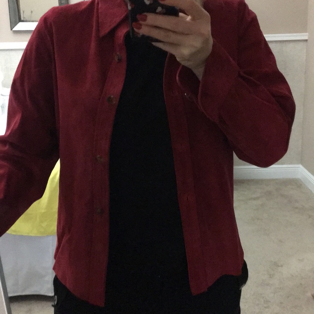 Leather blouse