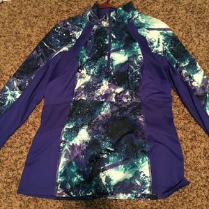 Quater zip galaxy light weight jacket