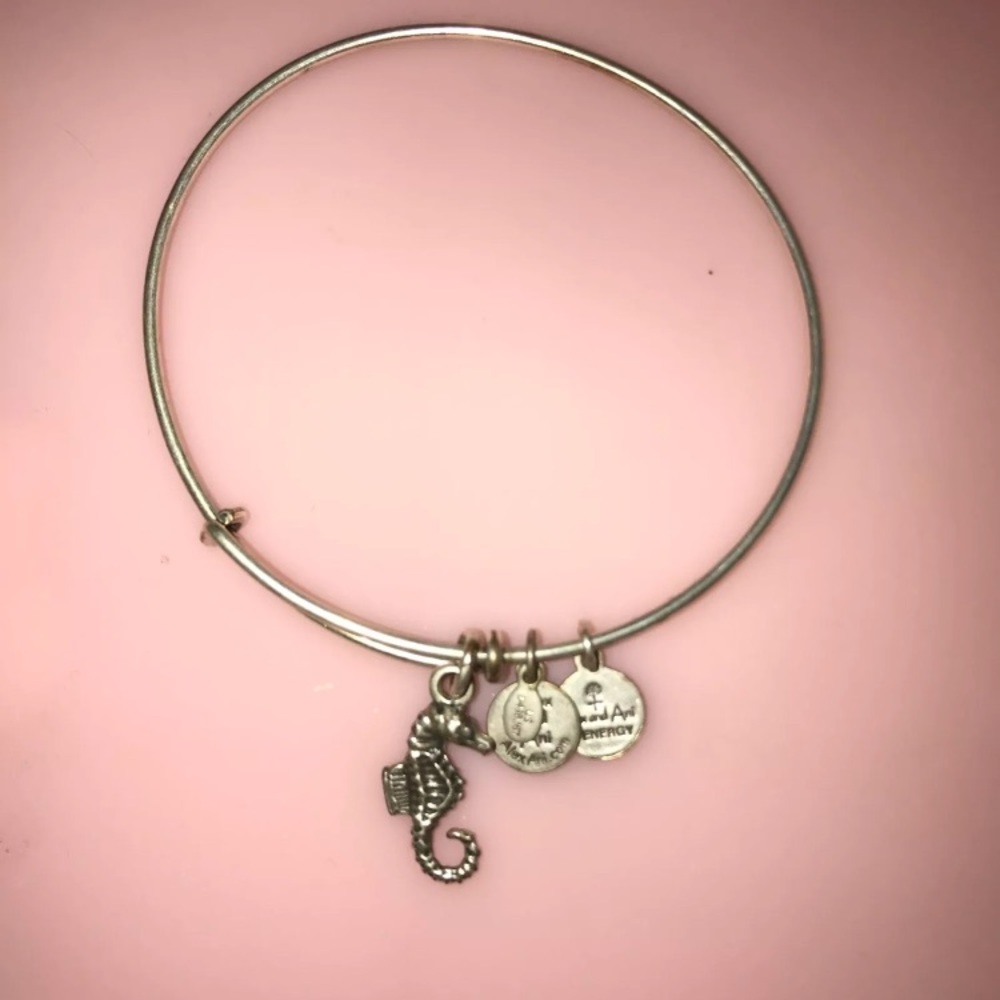 Silver alex and ani seahorse