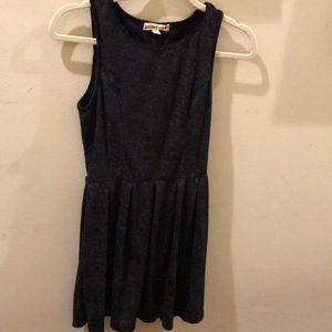 Black velvet cocktail dress