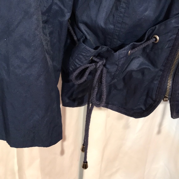 New Directions M navy jacket zip & ties A3 - Picture 3 of 8