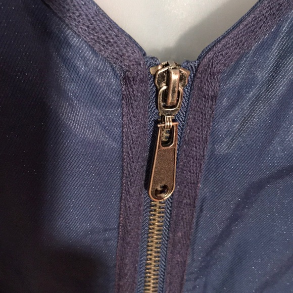 New Directions M navy jacket zip & ties A3 - Picture 4 of 8