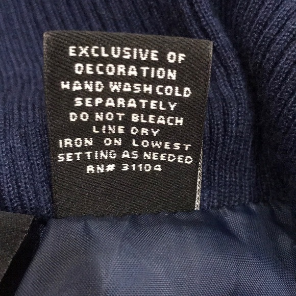 New Directions M navy jacket zip & ties A3 - Picture 8 of 8