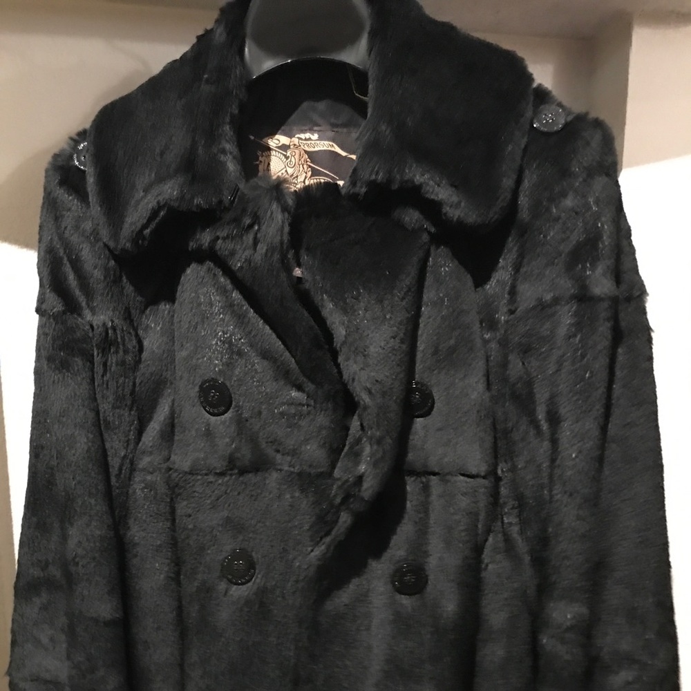 Burberry black rabbit bomber jacket SOLD
