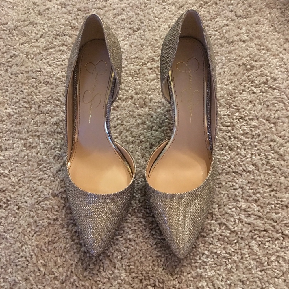 Jessica Simpson Golden Sparkle Pumps