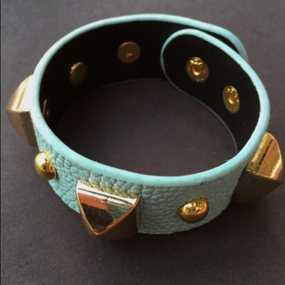 Leather & Stud Bracelet