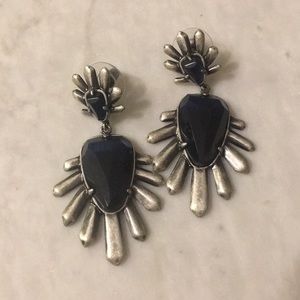 Kendra Scott Sterling earring - navy cats eye