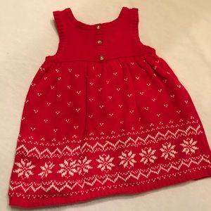 2 Carters snowflake sweater jumpers
