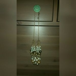 Lia Sophia Pearl Cluster Necklace