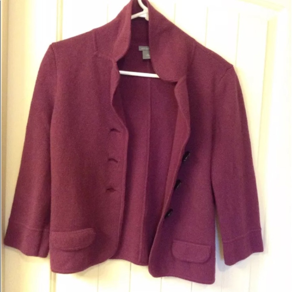 ANN TAYLOR CARDIGAN SWEATER BLOUSE small