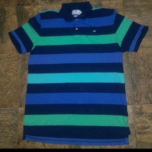 Mens Southern Tide Stripe Polo LG